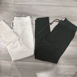 Lou & Grey - Sweatpants Cream and Green